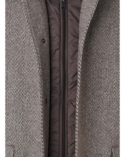 Cinque Herren Mantel Fischgrat in Gray für Herren