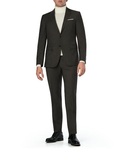 Joop! Herren Anzug Meliert Slim Fit in Black für Herren