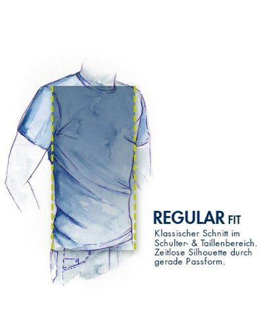 RAGMAN Herren T-Shirt in Blue für Herren