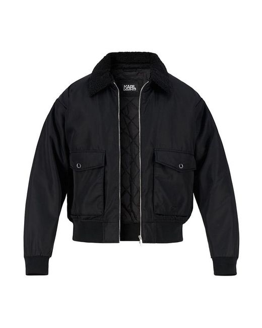 Karl Lagerfeld Herren Jacke Unifarben in Blue für Herren