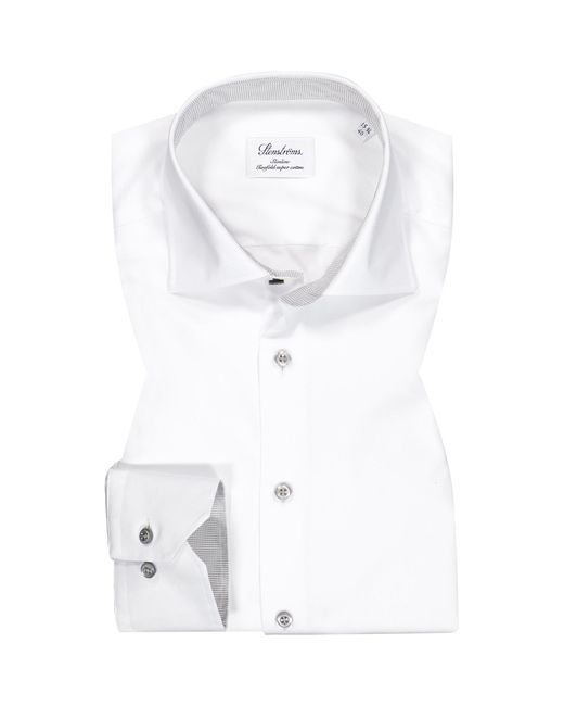 Stenstroms Herren Hemd Baumwolle in White für Herren
