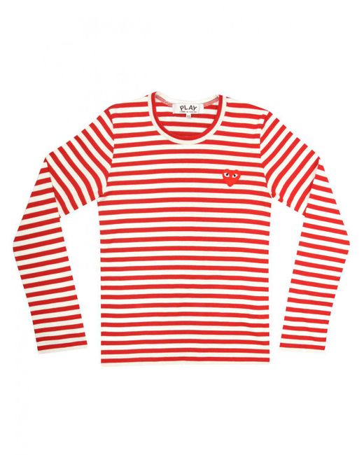 comme des garcons play red