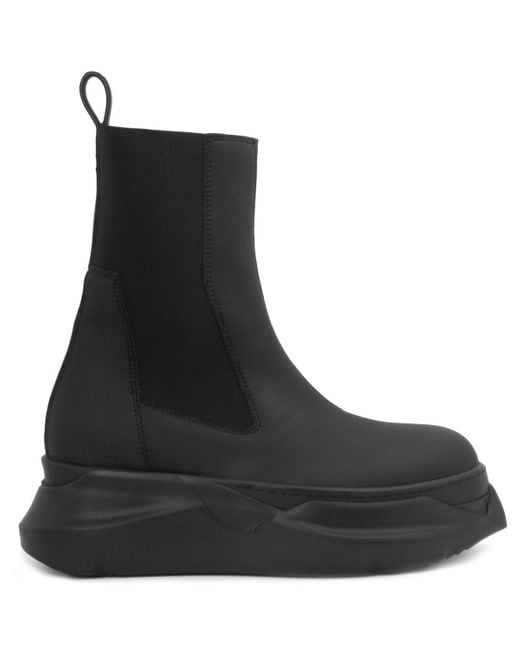 Rick Owens DRKSHDW Abstract Beetle Boots Black for Men | Lyst