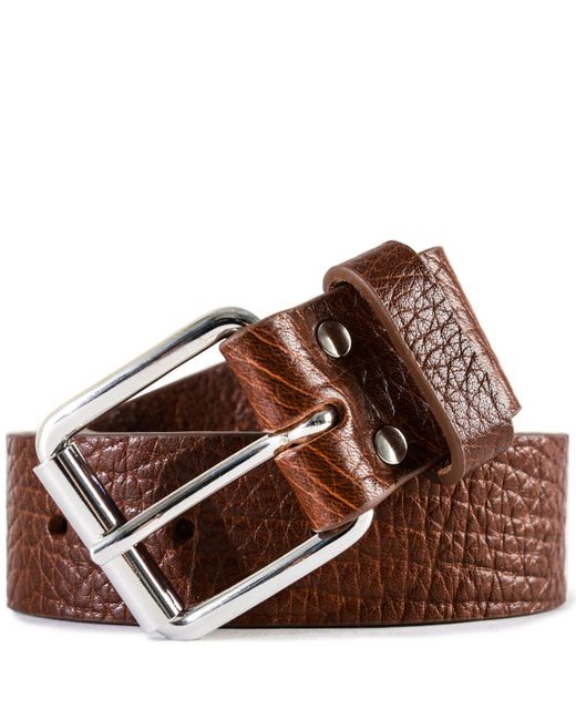 Lyst - Comme des Garçons Diagonal Cut Leather Belt in Brown for Men