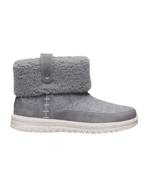 HeyDude Black Camden Cuff Wool Cozy