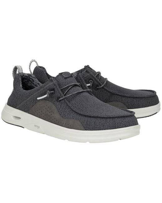 HeyDude Black Wally Hey2O Mesh for men