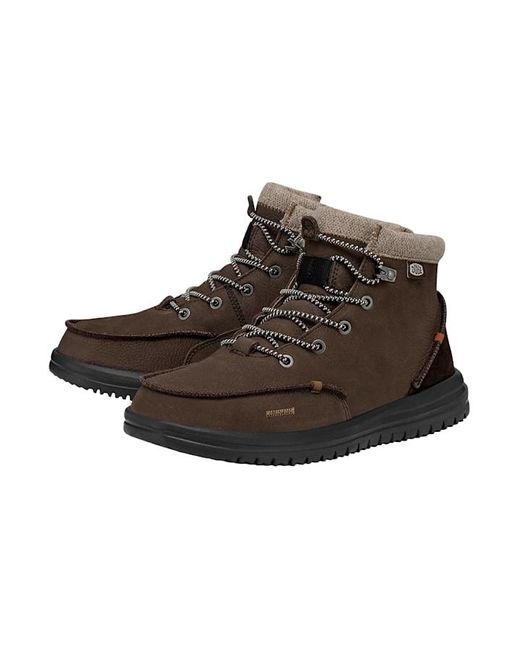 HeyDude Black Bradley Boot Leather for men
