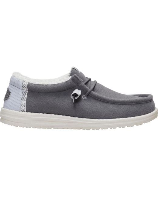 HeyDude Black Wally Warmth Wool for men