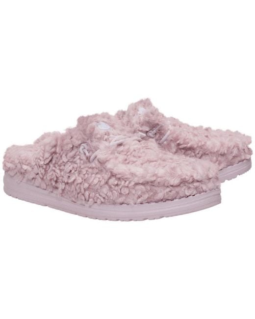 HeyDude Black Wendy Slipper