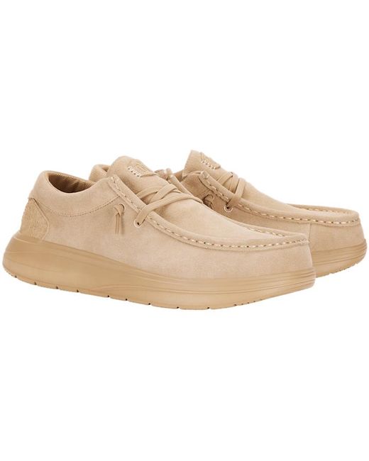 HeyDude Black Wendy Comf Suede
