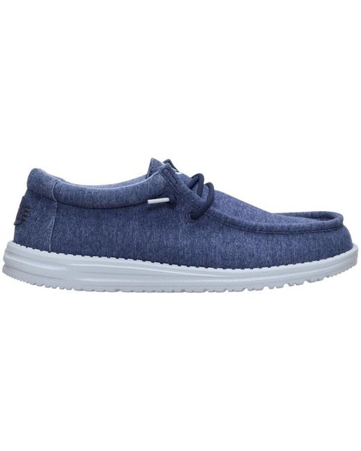HeyDude Blue Wally Stretch Jersey for men