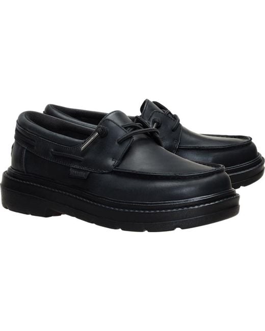 HeyDude Black Sienna Boat Leather