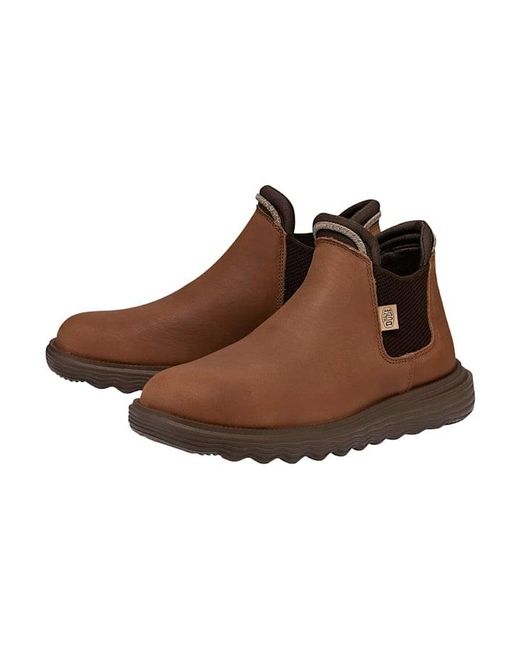 HeyDude Black Branson Boot Craft Leather