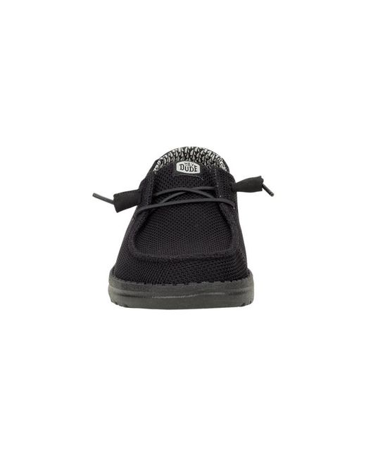 HeyDude Black Wendy Stretch Sox