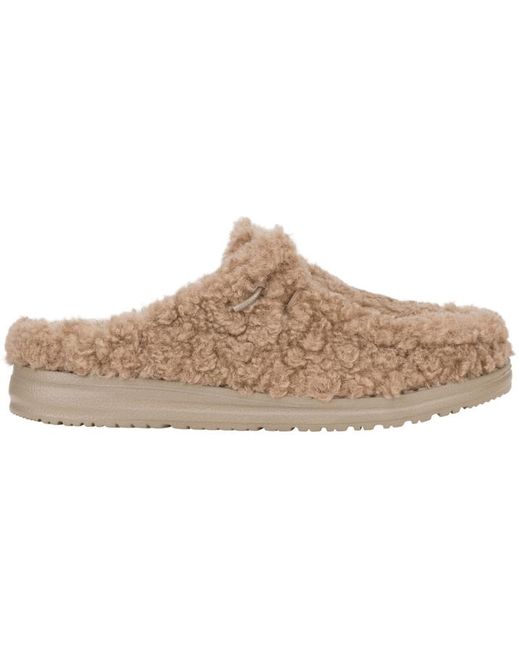 HeyDude Black Wendy Slipper