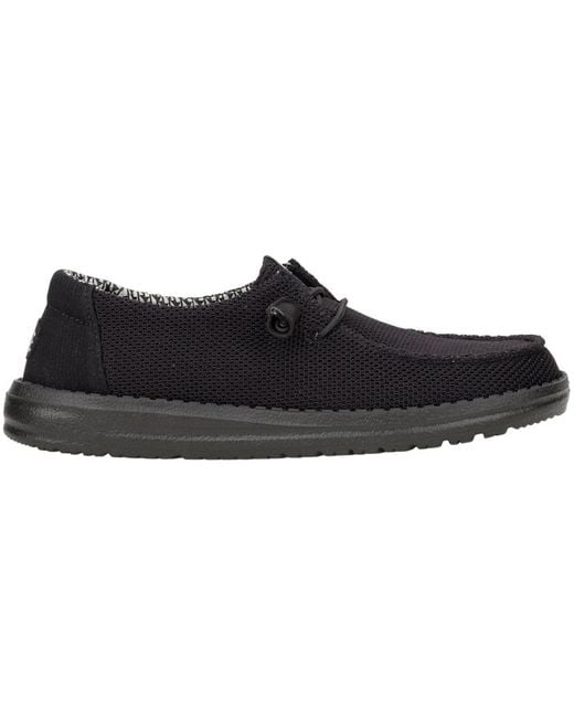 HeyDude Black Wendy Stretch Sox