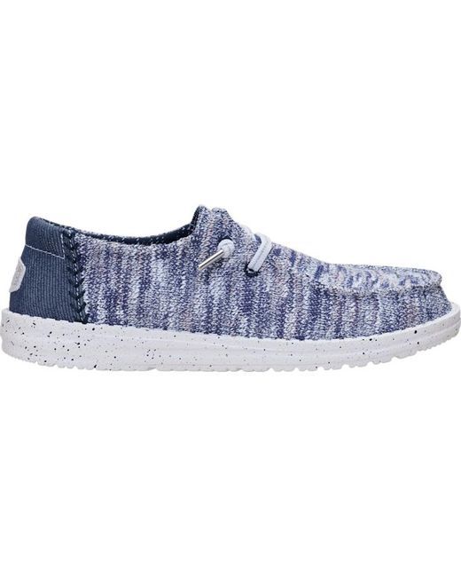 HeyDude Black Wendy Knit Shimmer