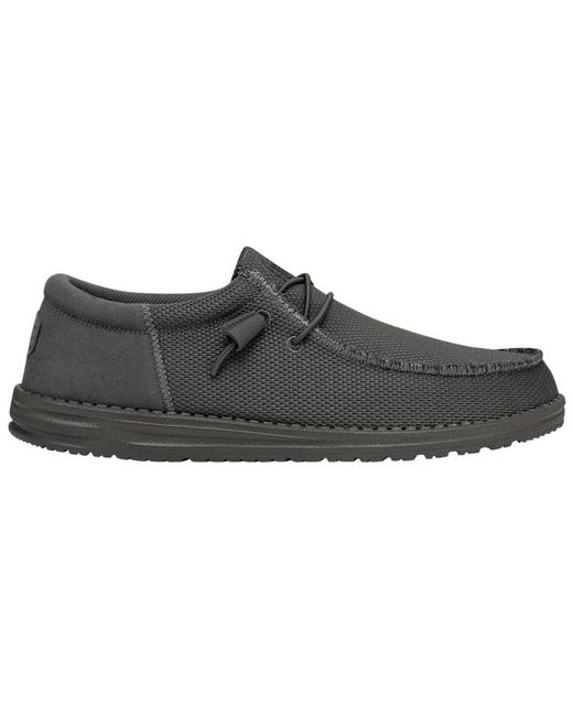 HeyDude Black Wally Funk Mono for men