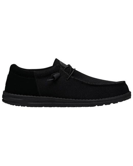 HeyDude Black Wally Funk Mono for men