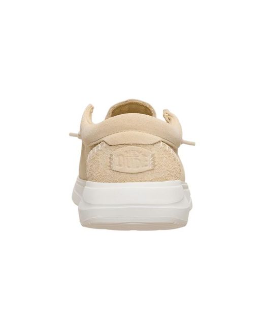 HeyDude Black Wendy Comf Suede Perf