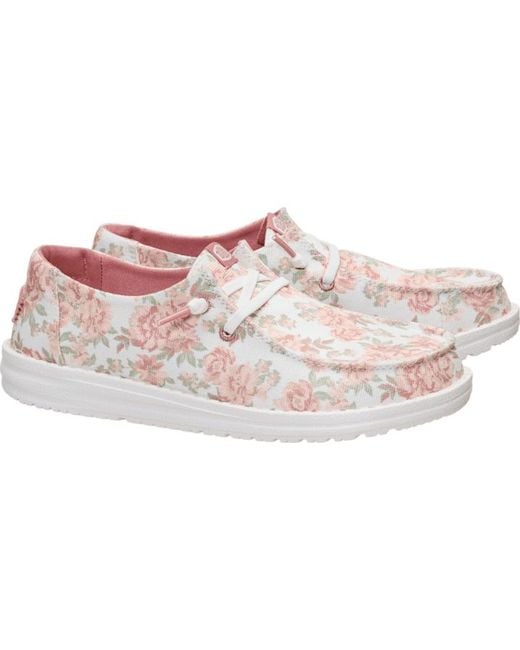 HeyDude Black Wendy Washed Floral