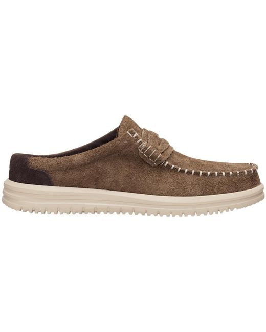 HeyDude Black Wally Nxt Mule for men