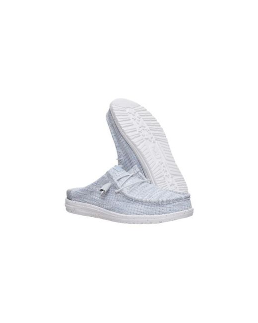 HeyDude Black Wally Slip Multi Mesh for men