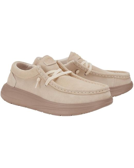 HeyDude Black Wendy Comf Suede
