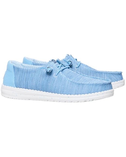HeyDude Blue Wendy Stretch Sox