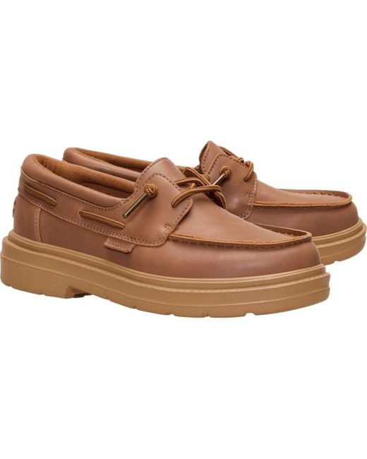 HeyDude Black Sienna Boat Leather