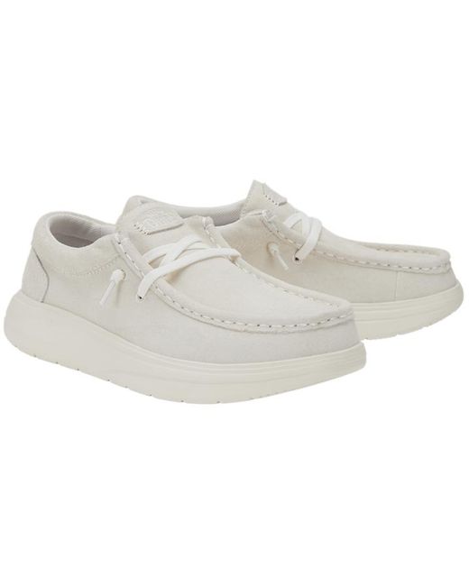 HeyDude Black Wendy Comf Suede