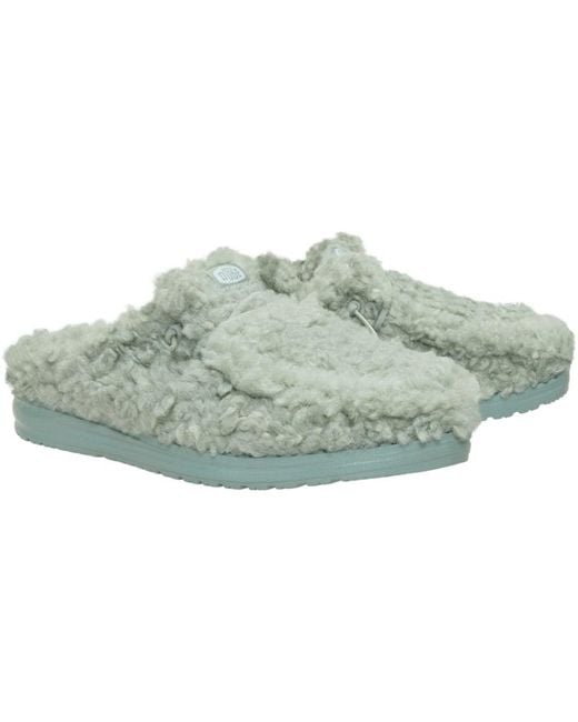HeyDude Black Wendy Slipper