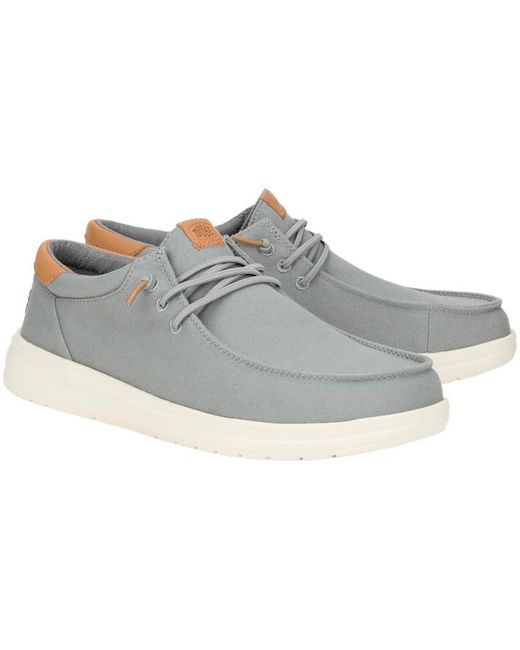 HeyDude Black Paul Canvas for men