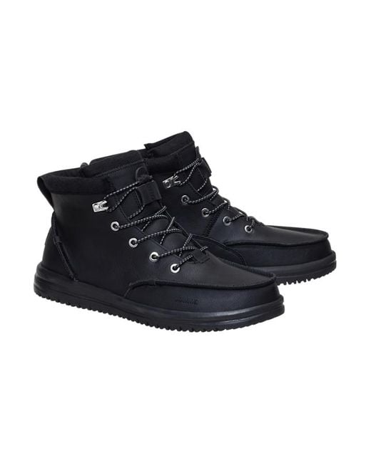 HeyDude Black Bradley Classic Tumbled for men