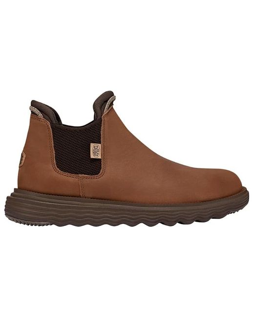 HeyDude Black Branson Boot Craft Leather