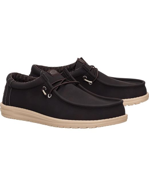 HeyDude Black Wally Classic for men