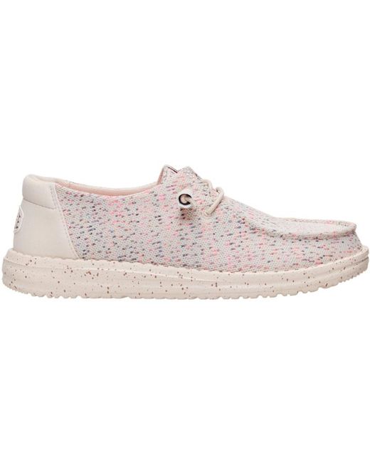 HeyDude Black Wendy Stretch Speckle