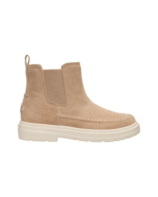 HeyDude Black Sienna Chelsea Boot Suede