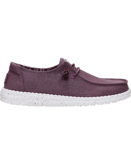 HeyDude Purple Wendy Stretch Canvas