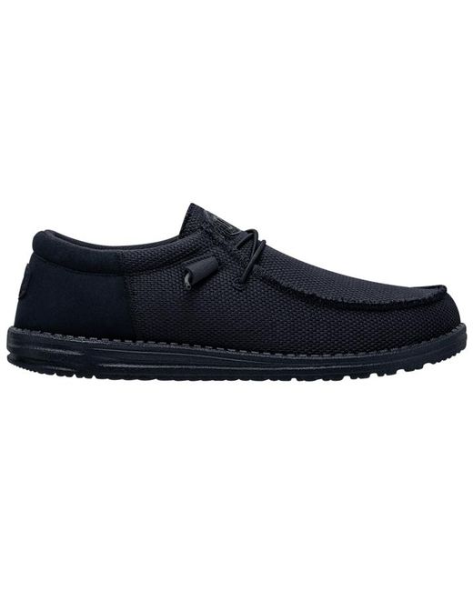 HeyDude Black Wally Funk Mono for men