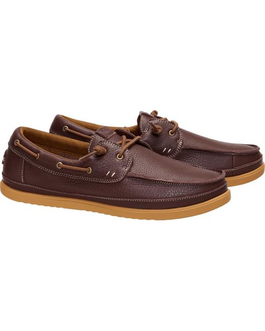 HeyDude Brown Harbor Lo Craft Leather for men