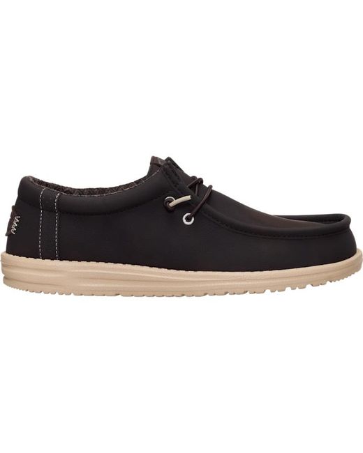 HeyDude Black Wally Classic for men