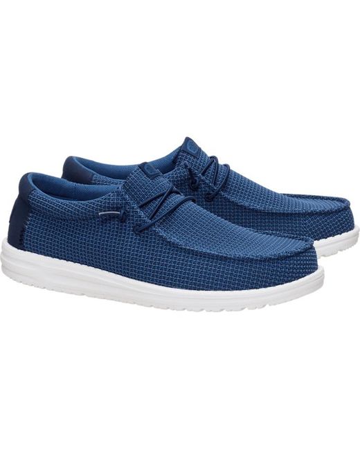 HeyDude Blue Wally Mesh for men