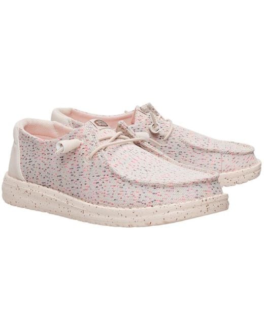 HeyDude Black Wendy Stretch Speckle