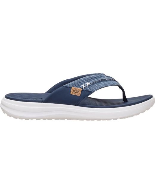 HeyDude Blue Finn Flip Braided for men