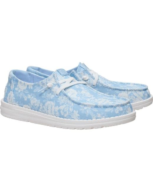 HeyDude Blue Wendy Washed Floral