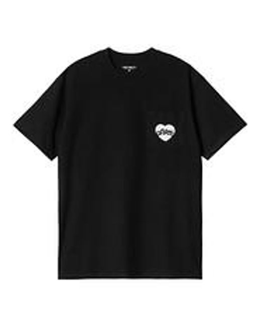 Carhartt S/S Amour Pocket T-Shirt in Black für Herren