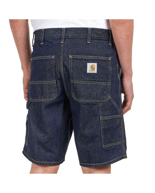 Carhartt Single Knee Short "Smith" Denim, 13.5 oz in Blue für Herren