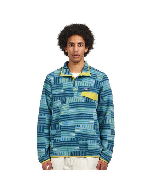 Patagonia Lightweight Synchilla Snap-T Pullover in Blue für Herren