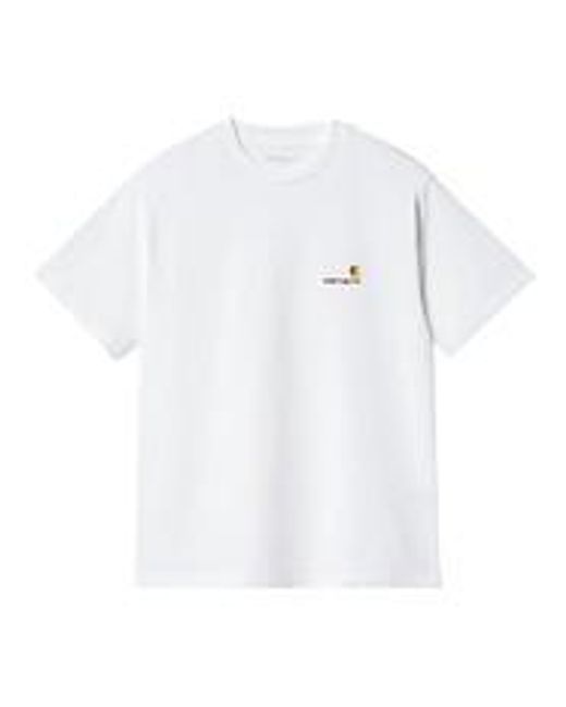 Carhartt W' S/S American Script T-Shirt in White für Herren